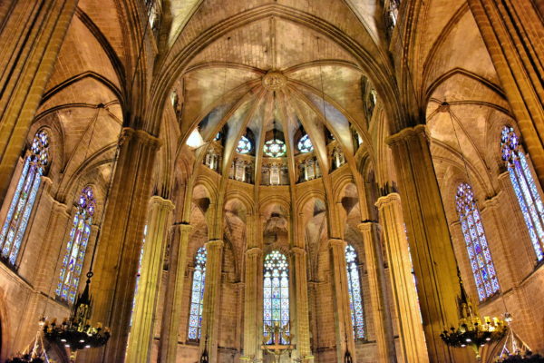 Barcelona Cathedral’s Central Naves in Ciutat Vella District in Barcelona, Spain - Encircle Photos
