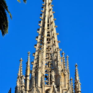 Barcelona Cathedral’s Central Spire in Ciutat Vella District in Barcelona, Spain - Encircle Photos