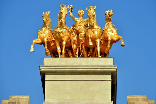 Quadriga on Cascada at Ciutadella Park in Ciutat Vella District in Barcelona, Spain - Encircle Photos