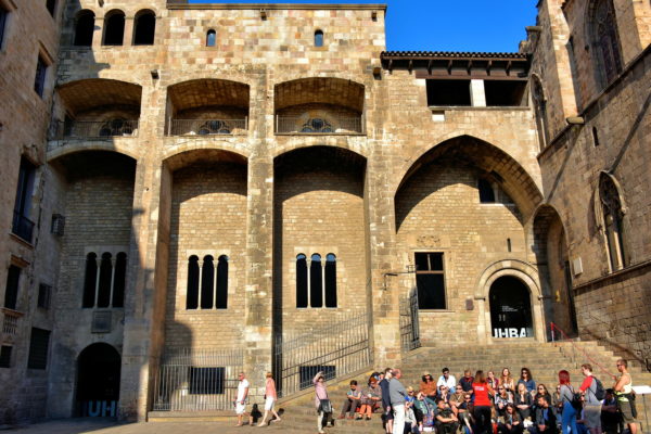 Grand Royal Palace in Ciutat Vella District in Barcelona, Spain - Encircle Photos