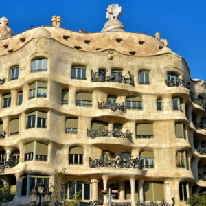 Casa Milà by Guadí in Eixample District in Barcelona, Spain - Encircle Photos