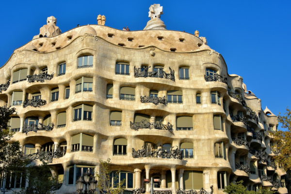 Casa Milà by Guadí in Eixample District in Barcelona, Spain - Encircle Photos