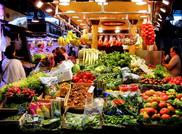 La Boqueria Market on La Rambla in Barcelona, Spain - Encircle Photos