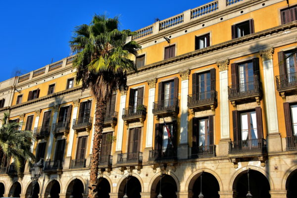 Plaça Reial on La Rambla in Barcelona, Spain - Encircle Photos