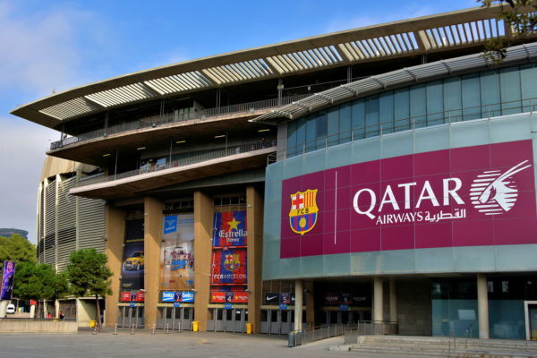 Camp Nou Sports Stadium in Les Corts District in Barcelona, Spain - Encircle Photos