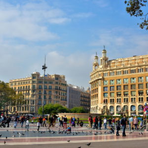Plaza Catalunya in Barcelona, Spain - Encircle Photos