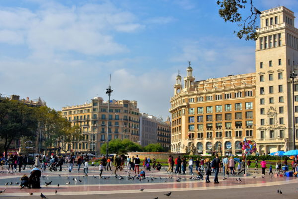 Plaza Catalunya in Barcelona, Spain - Encircle Photos