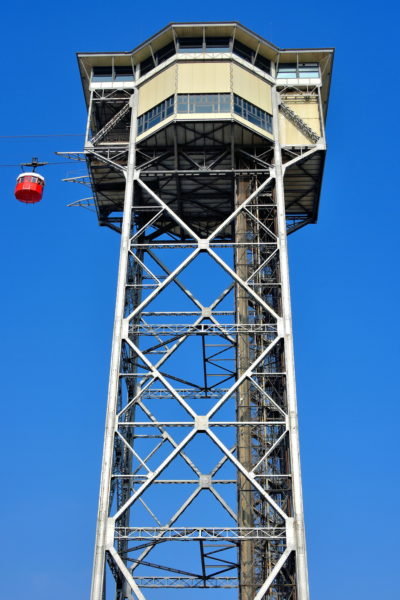 Torre de Sant Sebastià in Port Vell in Barcelona, Spain - Encircle Photos