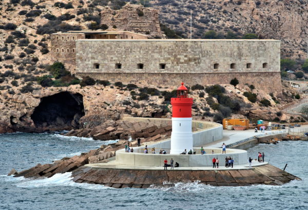 Christmas Fort and Lighthouse in Cartagena, Spain - Encircle Photos
