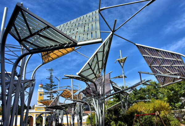 Pergolas at Plaza del Ray in Cartagena, Spain - Encircle Photos