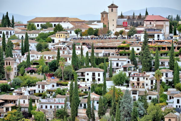 Elevated View of Albaicín District in Granada, Spain - Encircle Photos
