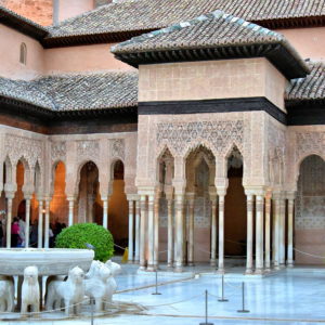Court of the Lions at Alhambra in Granada, Spain - Encircle Photos