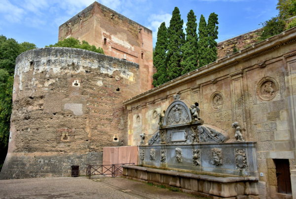 Fountain of Carlos V at Alhambra in Granada, Spain - Encircle Photos
