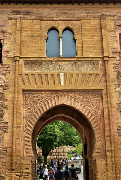 Wine Gate West Façade at Alhambra in Granada, Spain - Encircle Photos