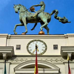 Equestrian Statue on Granada City Hall in Granada, Spain - Encircle Photos