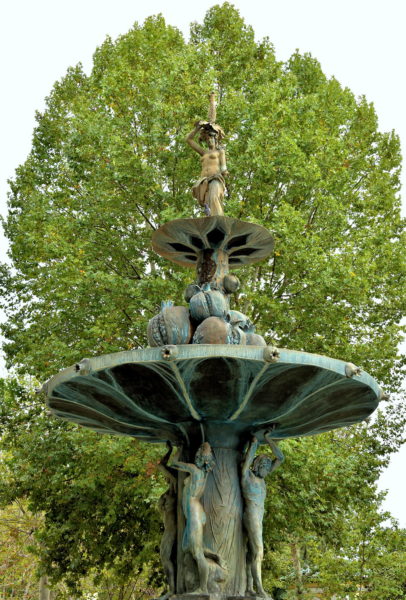 Fountains at Plaza del Humilladero in Granada, Spain - Encircle Photos