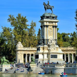 Alfonso XII Monument at Buen Retiro Park in Madrid, Spain - Encircle Photos