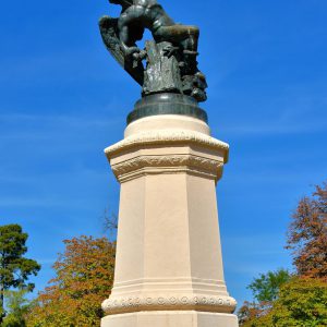 Fallen Angel Statue at Buen Retiro Park in Madrid, Spain - Encircle Photos