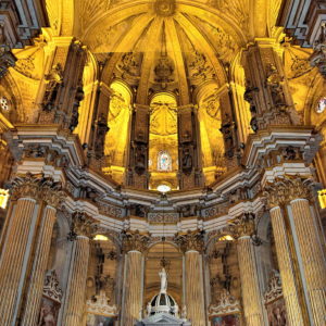 Interior of Málaga Cathedral in Málaga, Spain - Encircle Photos