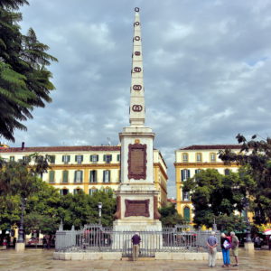 Monument to Torrijos at Plaza de la Merced in Málaga, Spain - Encircle Photos