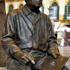 Picasso Statue at Plaza de la Merced in Málaga, Spain - Encircle Photos
