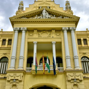 Front Entrance of Town Hall of Málaga in Málaga, Spain - Encircle Photos
