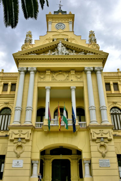 Front Entrance of Town Hall of Málaga in Málaga, Spain - Encircle Photos