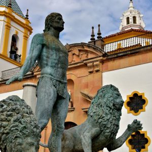 Plaza del Socorro Fountain Sculpture in Ronda, Spain - Encircle Photos
