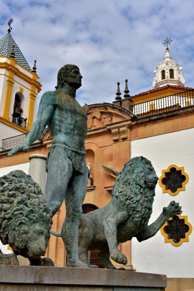 Plaza del Socorro Fountain Sculpture in Ronda, Spain - Encircle Photos