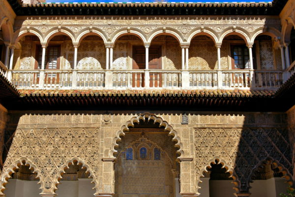 Courtyard of the Maidens at Real Alcázar in Seville, Spain - Encircle Photos
