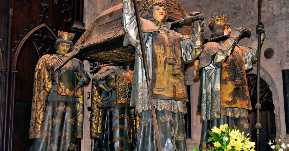 Columbus Tomb in Seville Cathedral in Seville, Spain Encircle Photos