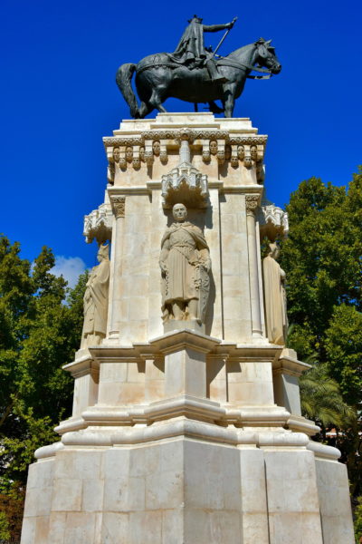 Ferdinand III Monument in Plaza Nueva in Seville, Spain - Encircle Photos