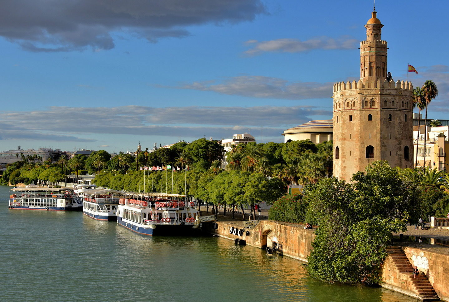 Torre del Oro along Guadalquivir River in Seville, Spain - Encircle Photos