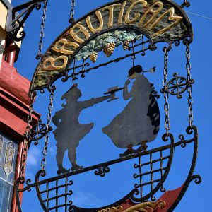 Bräutigams Chocolate Store Sign in Gothenburg, Sweden - Encircle Photos