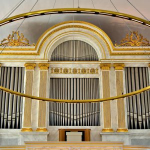Organ inside Göteborgs Domkyrka in Gothenburg, Sweden - Encircle Photos