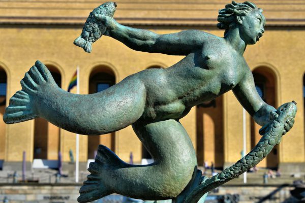 Mermaid Statue by Carl Milles in Gothenburg, Sweden - Encircle Photos