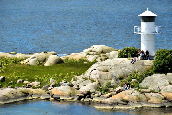 Lighthouse at Port of Gothenburg, Sweden - Encircle Photos