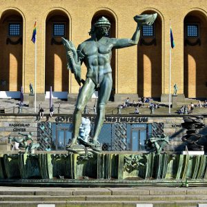 Poseidon Statue by Carl Milles in Gothenburg, Sweden - Encircle Photos