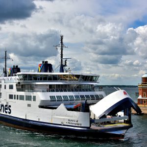 Ferry Entering Harbor of Helsingborg, Sweden - Encircle Photos