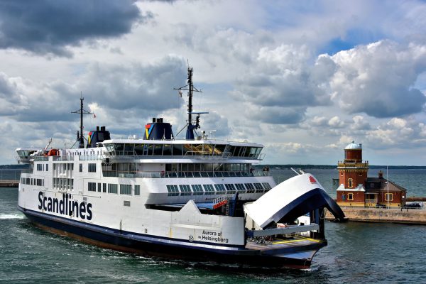 Ferry Entering Harbor of Helsingborg, Sweden - Encircle Photos
