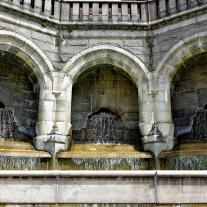 Fountains on Terrace Stairs in Helsingborg, Sweden - Encircle Photos