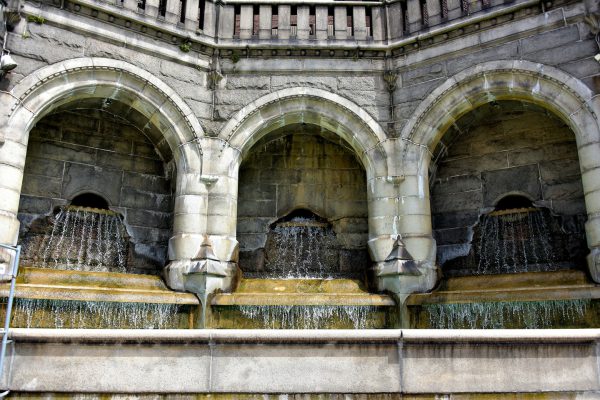 Fountains on Terrace Stairs in Helsingborg, Sweden - Encircle Photos