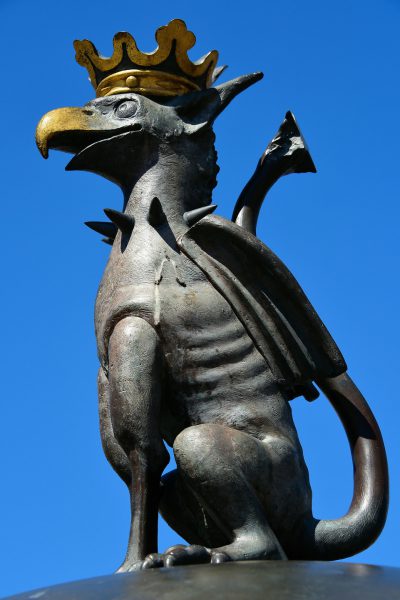 Griffin Sculpture by Sivert Lindblom in Malmö, Sweden - Encircle Photos