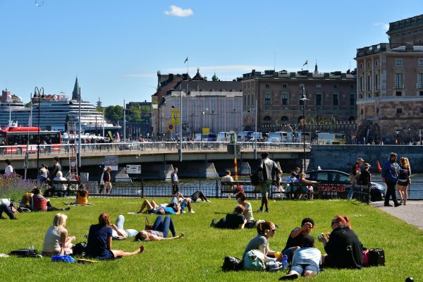 People Sunning in King’s Garden in Stockholm, Sweden - Encircle Photos