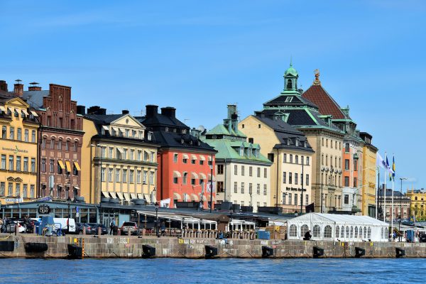 Row Buildings on Skeppsbron in Stockholm, Sweden - Encircle Photos