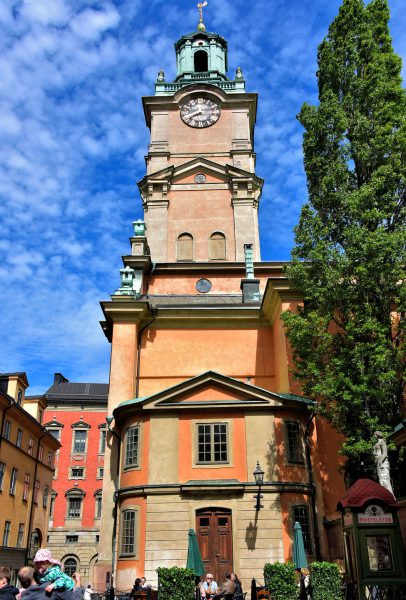 Storkyrkan Cathedral Clock Tower in Stockholm, Sweden - Encircle Photos