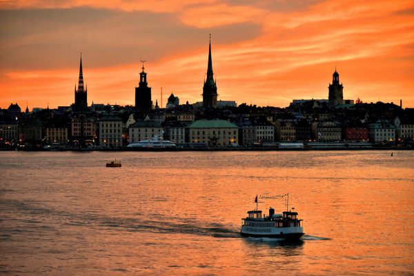 Sunset over Historic Landmarks of Stockholm, Sweden - Encircle Photos