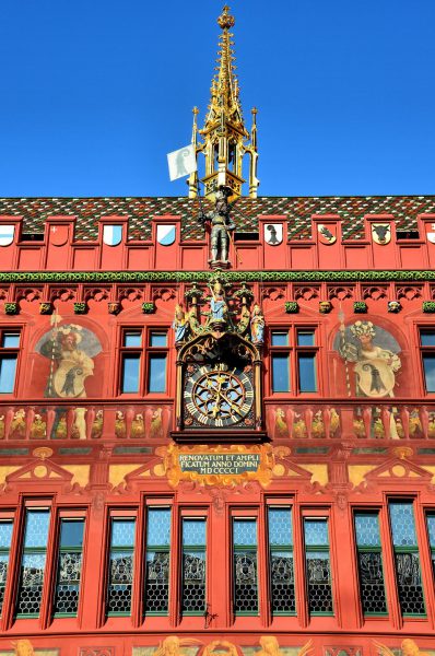 Rathaus Town Hall Façade Detail in Basel, Switzerland - Encircle Photos
