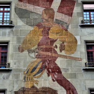 Duke Berchtold V and Bear Mural in Bern, Switzerland - Encircle Photos