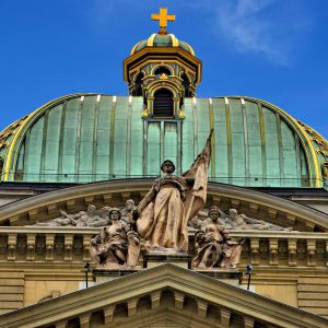 Federal Parliament Dome Statues in Bern, Switzerland - Encircle Photos